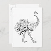 Inspirierter Strauß Postkarte (Vorne/Hinten)