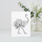 Inspirierter Strauß Postkarte (Stehend Vorderseite)