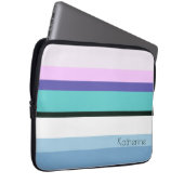 Inspirierter Streifen der girly Meerjungfrau des Laptopschutzhülle (Vorne Rechts)