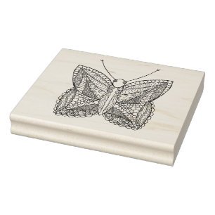 Inspirierter Tropenschmetterling Gummistempel