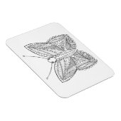 Inspirierter Tropenschmetterling Magnet (Rechte Seite)