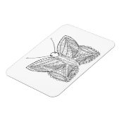 Inspirierter Tropenschmetterling Magnet (Linke Seite)