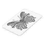 Inspirierter Tropenschmetterling Magnet (Linke Seite)