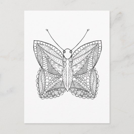 Inspirierter Tropenschmetterling Postkarte (Vorderseite)
