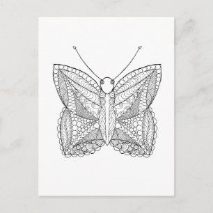 Inspirierter Tropenschmetterling Postkarte