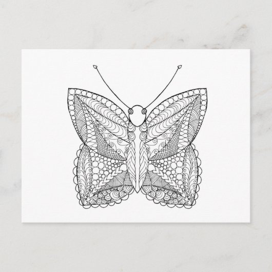 Inspirierter Tropenschmetterling Postkarte (Vorderseite)