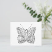 Inspirierter Tropenschmetterling Postkarte (Stehend Vorderseite)