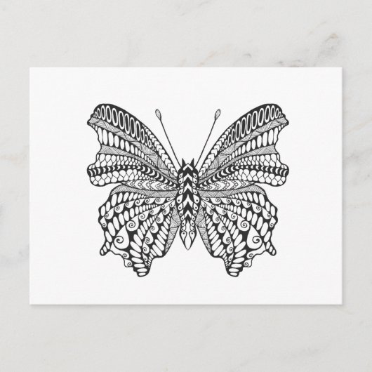 Inspirierter Tropenschmetterling Postkarte (Vorderseite)