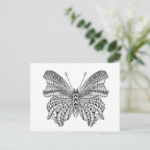 Inspirierter Tropenschmetterling Postkarte (Stehend Vorderseite)