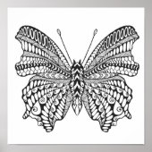 Inspirierter tropischer Schmetterling 2 Poster (Vorne)