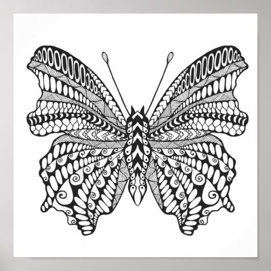 Inspirierter tropischer Schmetterling 2 Poster (Vorne)