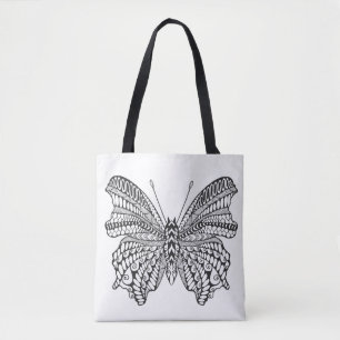 Inspirierter tropischer Schmetterling 2 Tasche