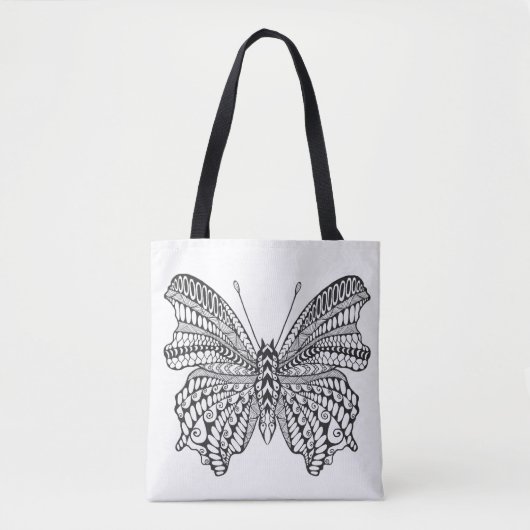 Inspirierter tropischer Schmetterling 2 Tasche (Vorderseite)