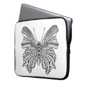 Inspirierter tropischer Schmetterling Laptopschutzhülle (Vorderseite Links)