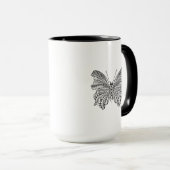 Inspirierter tropischer Schmetterling Tasse (VorderseiteRechts)
