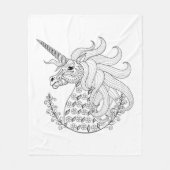 Inspirierter Unicorn Fleecedecke (Vorderseite)