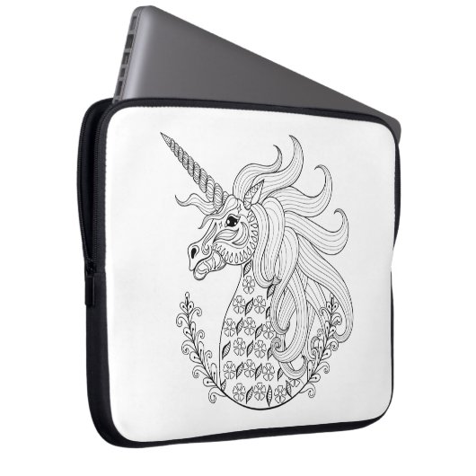 Inspirierter Unicorn Laptopschutzhülle (Vorne Rechts)