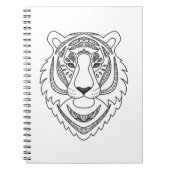 Inspirierter weißer Tiger Notizblock (Vorderseite)