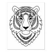 Inspirierter Weißtiger Gummistempel (Prägung)