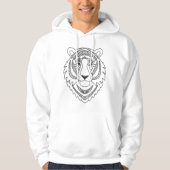 Inspirierter Weißtiger Hoodie (Vorderseite)