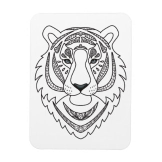 Inspirierter Weißtiger Magnet