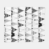 Inspirierter Wigwam Fleecedecke (Vorderseite (Horizontal))