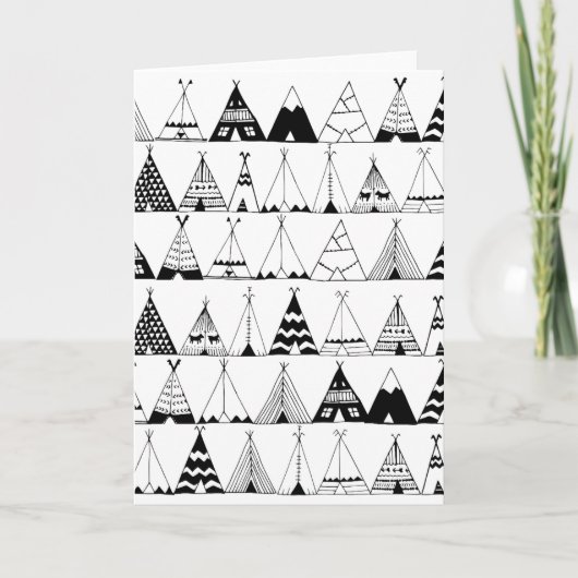 Inspirierter Wigwam Karte (Vorderseite)