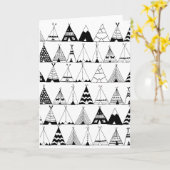 Inspirierter Wigwam Karte (Gelbe Blume)