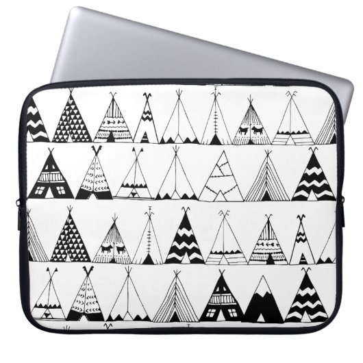 Inspirierter Wigwam Laptopschutzhülle (Vorderseite)
