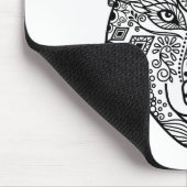 Inspirierter Wolf-Kopf Mousepad (Ecke)