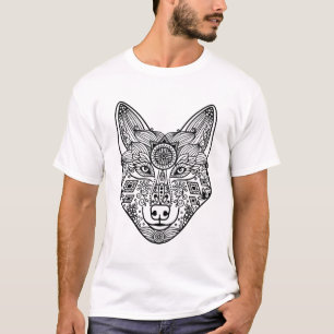 Inspirierter Wolf-Kopf T-Shirt