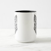 Inspirierter Wolf-Kopf Tasse (Zentrum)