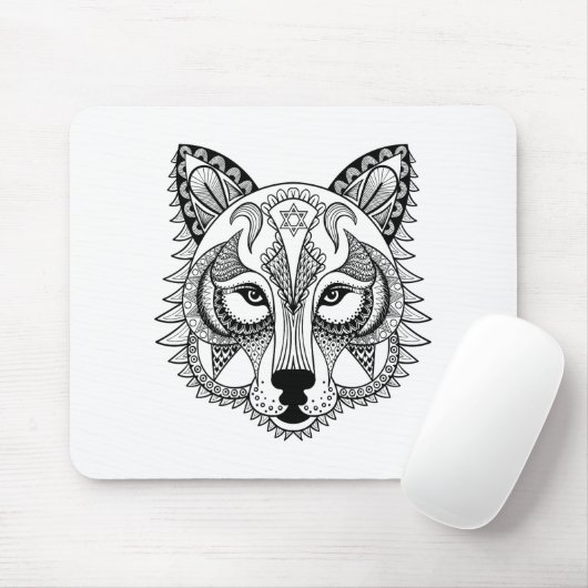 Inspirierter Wolf Mousepad (Mit Mouse)