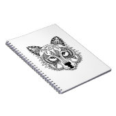 Inspirierter Wolf Notizblock (Rechte Seite)