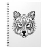 Inspirierter Wolf Notizblock (Vorderseite)