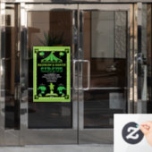 Inspirierter Zirkus Fensteraufkleber (Büro Tür)