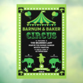 Inspirierter Zirkus Fensteraufkleber (Blatt 3)