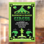 Inspirierter Zirkus Fensteraufkleber (Blatt 2)