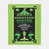 Inspirierter Zirkus Fleecedecke (Vorderseite)