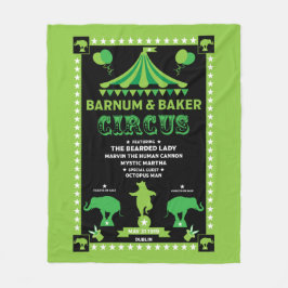 Inspirierter Zirkus Fleecedecke