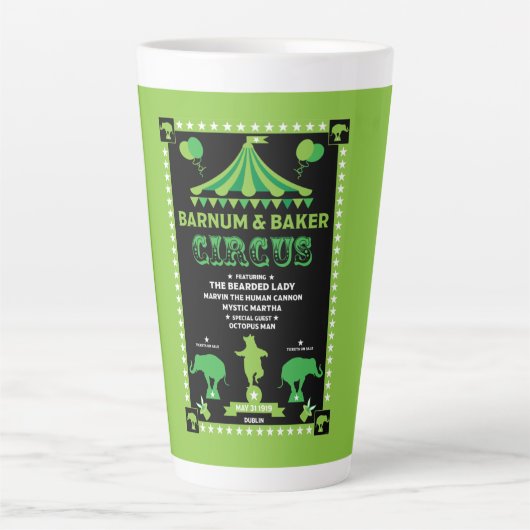 Inspirierter Zirkus Milchtasse (Vorderseite)