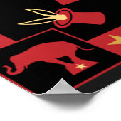 Inspirierter Zirkus Poster (Ecke)