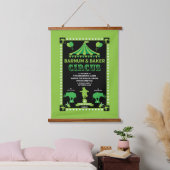 Inspirierter Zirkus Wandteppich Mit Holzrahmen (Schlafzimmer)