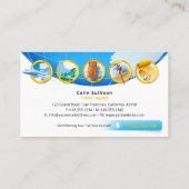 Inspiriertes Abenteuer | Tourismus | Agent für Rei Visitenkarte (Rückseite)