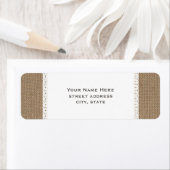 Inspiriertes Adressetikett für Burlap & Lace (Insitu)