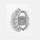 Inspiriertes Auge Fleecedecke (Vorderseite)