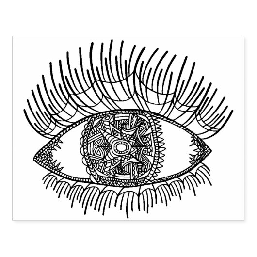 Inspiriertes Auge Gummistempel (Prägung)