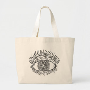Inspiriertes Auge Jumbo Stoffbeutel