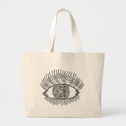 Inspiriertes Auge Jumbo Stoffbeutel (Vorne)