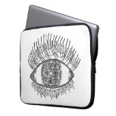 Inspiriertes Auge Laptopschutzhülle (Vorderseite Links)